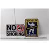 Image 1 : No Smoking & Michelin Tyre Metal Signs 12" x 8"