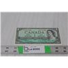 Image 1 : Canadian One Dollar Bill- 1954