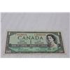 Image 3 : Canadian One Dollar Bill- 1954