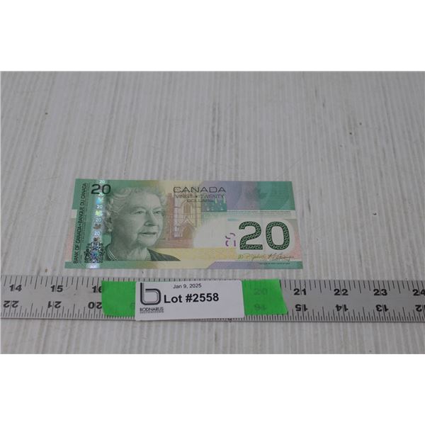 Canadian Twenty Dollar Bill- 2004