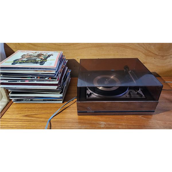 807 -- NORESCO RECORD PLAYER WITH AN ASSORTMENT OF RECORDS