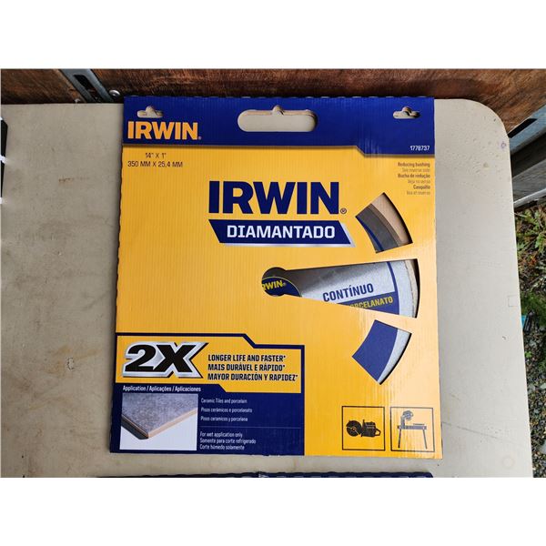 827 -- IRWIN CERAMIC AND PORCELAIN SAW BLADE