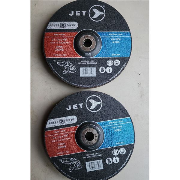 832 -- SET OF 10, 9  GRINDING WHEEL