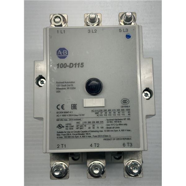 Allen Bradley #100-D115 Contactor