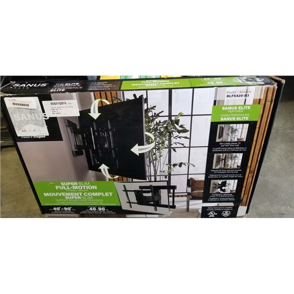 SANUS SLIM 40"-90" FULL MOTION TV WALL MOUNT