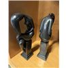 Image 2 : NEW CARVED SET OF 2 WOMEN MARBLE FIGURE, RETAIL $299