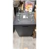 Image 1 : BRAND NEW BLACK 22X22 PROPANE / NATURAL GAS PATIO FIRE TABLES, WITH COVER, ROCKS, AND GLASS WIND GUA