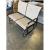 Image 3 : BRAND NEW 2 SEATER PATIO SLING GLIDER LOVESEAT