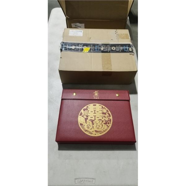 2 AS NEW YELLOW MOUNTAIN MAHJONG GAME SETS IN HARD CASE