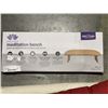Image 2 : RELAXUS BAMBOO MEDITATION BENCH WITH ZAMBUTON AND CANVAS BAG, RETAIL $149