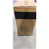 Image 2 : BRAND NEW ECCONITURE BLACK LEATHER MODERN OFFICE CHAIR, RETAIL $299