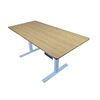 Image 1 : UNCAGED ERGONOMICS RISE UP 60" ELECTRIC HEIGHT ADJUSTABLE SIT-STAND DESK - TESTED WORKING, RETAIL $9