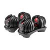 Image 1 : NEW BOWFLEX SELECTECH 552 ADJUSTABLE 5-52.5LB DUMBBELL SET, RETAIL $539