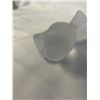 Image 2 : LALIQUE CRYSTAL BIRD FIGURE, BEAK HAS BEEN REPAIRED, GENUINE LALIQUE, SIGNED