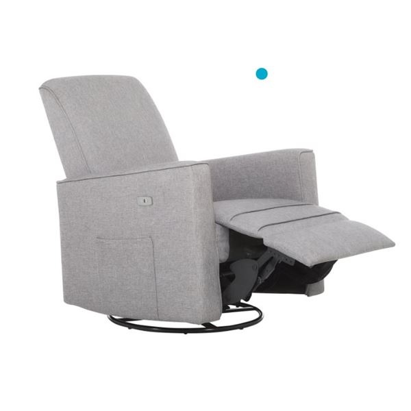 KIDIWAY EZ FABRIC GLIDER ELECTRIC RECLINING CHAIR - TESTED WORKING, RETAIL $799