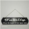 Image 1 : Family Decor Sign
