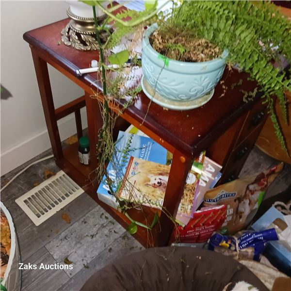 Hardwood End Table