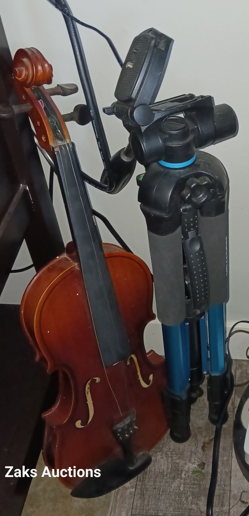 Fiddling Camera Fiddle + Camera Tripod As Is (See Pictures)