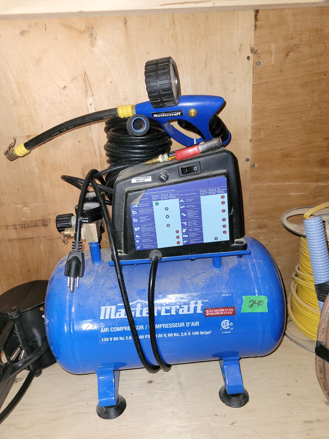 Compressor Wand Mastercraft Air Pig Air Compressor with Extension Wand and New Air Tip