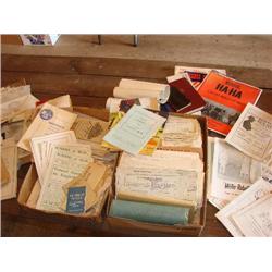 Large lot of paper items, calendars, etc.