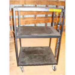 AV Cart w/heavy duty casters & power strip