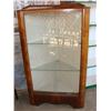 Image 1 : Glass front corner cabinet w/glass shelves