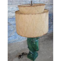 Vintage horse lamp w/shade