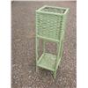 Image 1 : Green wicker fern stand/planter
