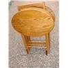Image 1 : Solid oak set of 4 TV Trays
