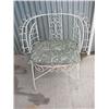 Image 1 : White iron patio chair