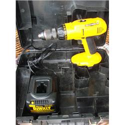 Dewalt 18 v. cordless drill w/charger, works!