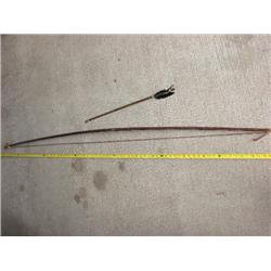 Mahogany 76" bow with arrow