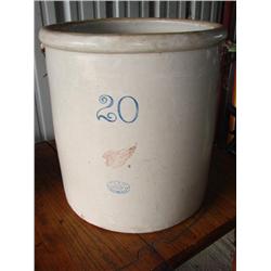 20 gal. Red Wing crock w/patent date: 1915
