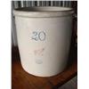 Image 1 : 20 gal. Red Wing crock w/patent date: 1915