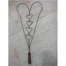 Wood handle rug beater