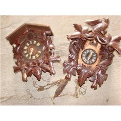 2 coo-coo clocks (note: non-operable)