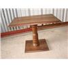Image 1 : Walnut table w/turned base