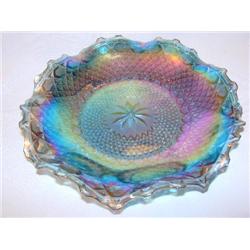 Fluted edge Carnival Glass Dish