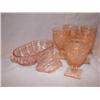 Image 1 : Pink depression glassware