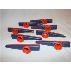 8 old metal Kazoo's