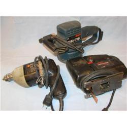 Polishing sander, drill & Sabre saw