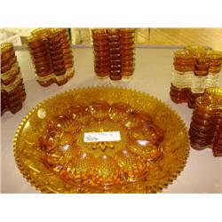 Tiara Amber Deviled egg tray, 55 Club snacks.