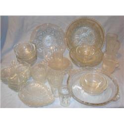 Large amout of glassware.