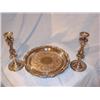 Image 1 : Sheridan Silver footed platter & candlesticks