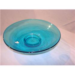 Blenko Blue Fruit Bowl