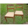 Image 1 : Set of 2 rose carved chairs