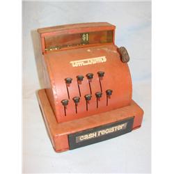 Tom Thumb child's metal cash register-works!