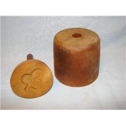 Old wooden butter mold