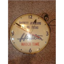 Bassett Jewelers Clock, Luling Tx.