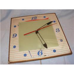 Old electric wall clock, Pam Clock Co. 1959